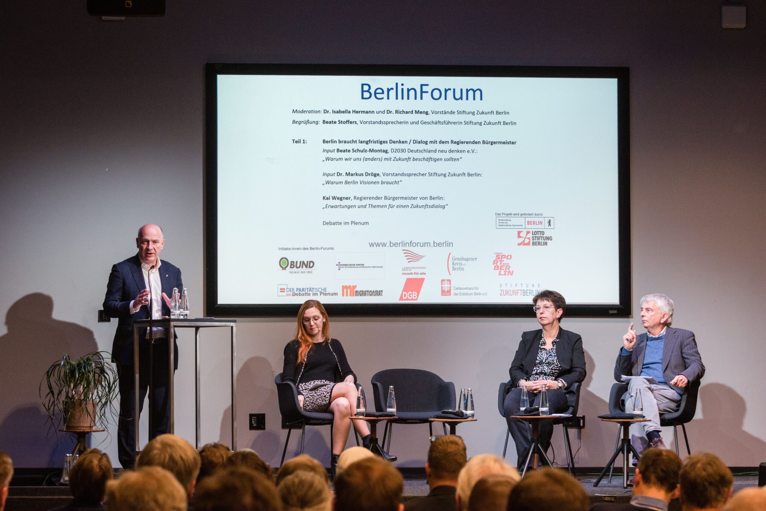 Panel mit dem Regierenden beim Berlin-Forum